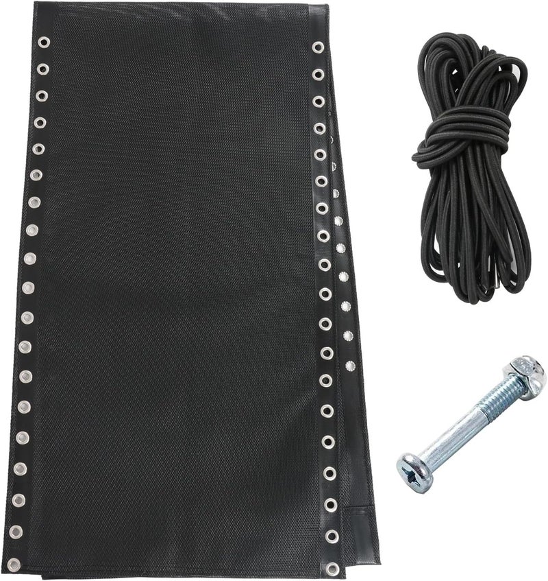 Luccov 17" 19" 21" Wide Zero Gravity Chair Replacement Fabric, Repair Cloth with 4 Gravity Chair Replacement Cord Screws Kit, Zero Gravity Chair Accessories for Sling Patio Lawn Lounge Chair, Black - Image 1